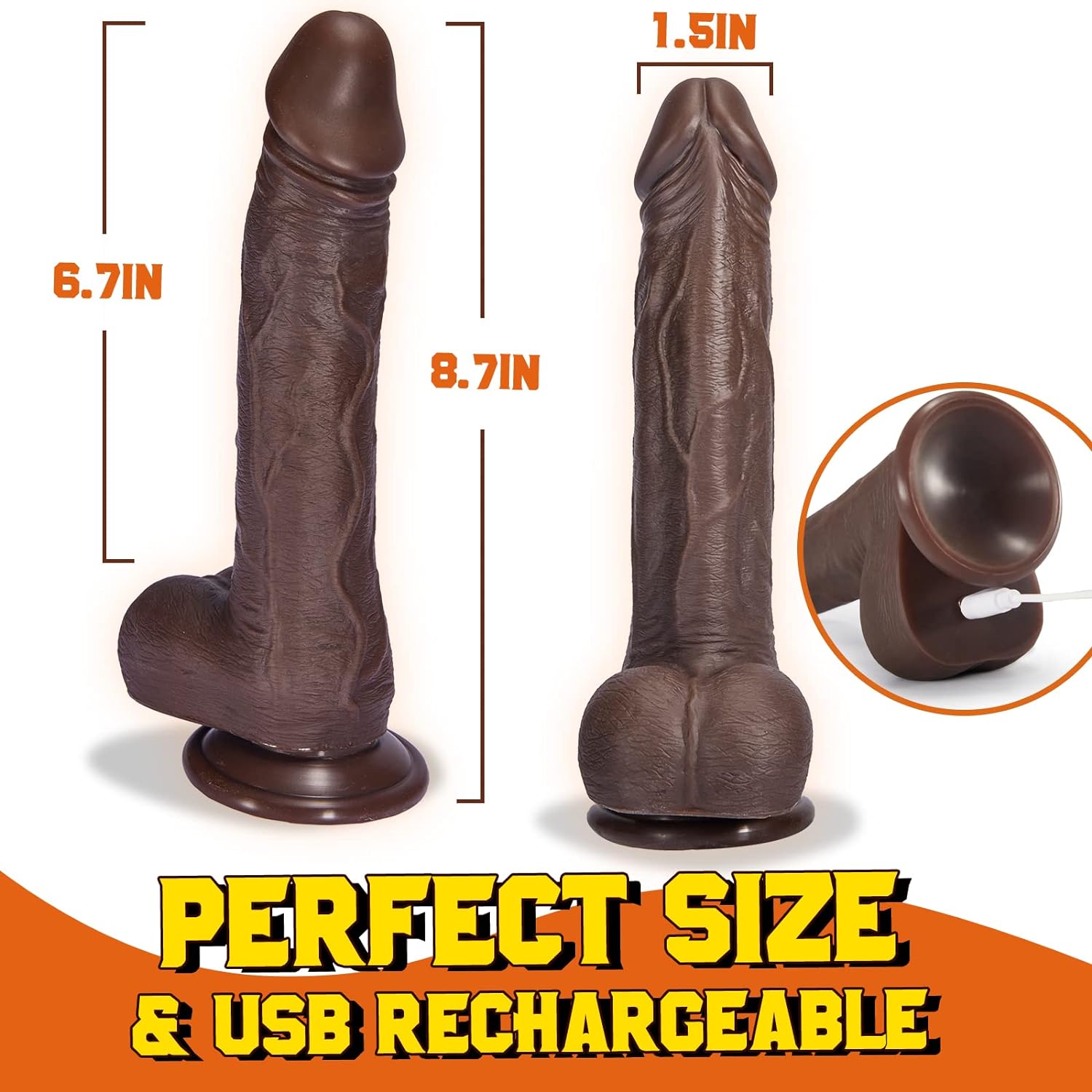 Thrusting Dildo Vibrator Sex Toy