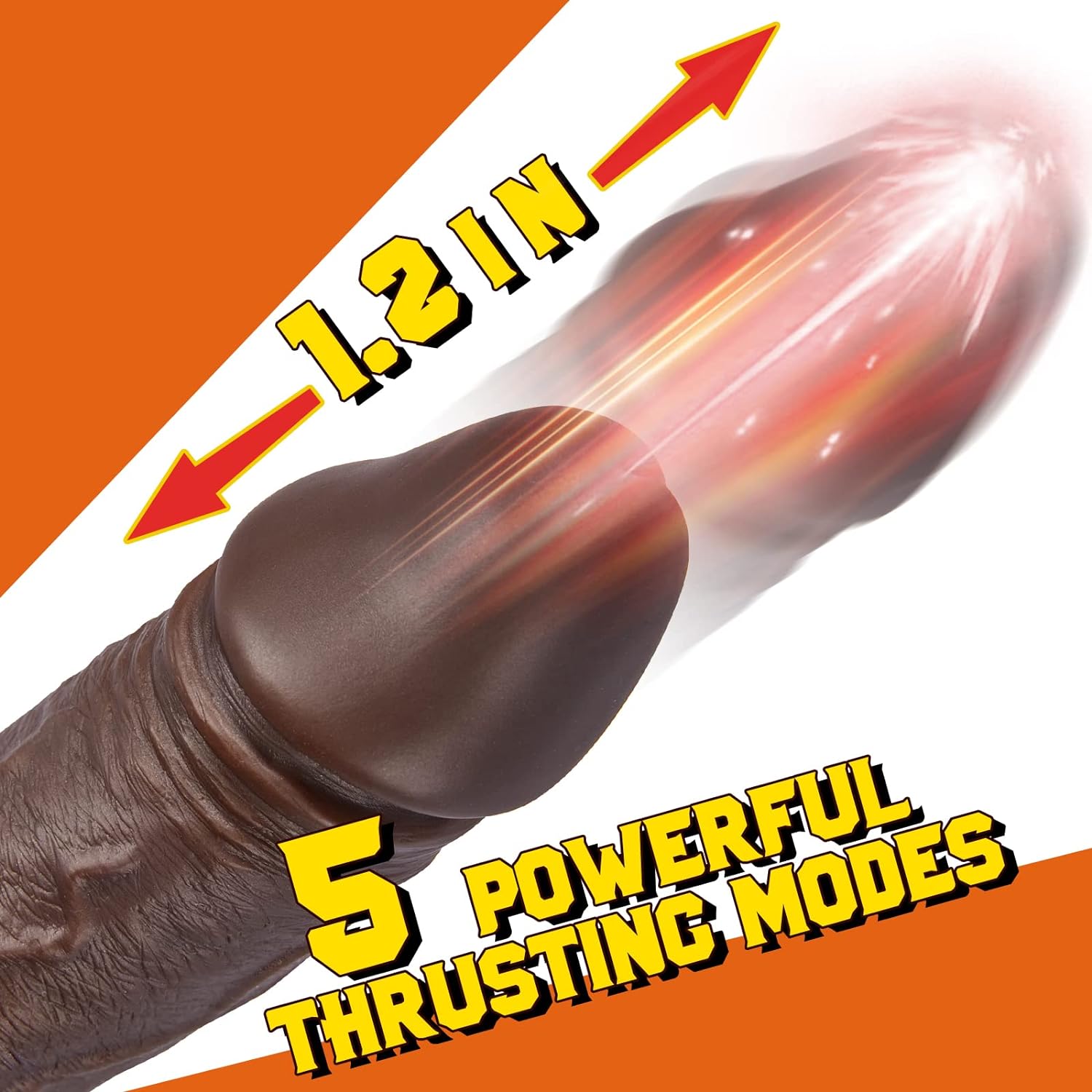 Thrusting Dildo Vibrator Sex Toy